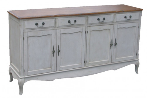 комод четырех дверный mobilier de maison белый, коричневый в Нижневартовске