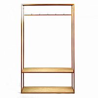 вешалка в прихожую hallra 2 gold светлый дуб в Нижневартовске