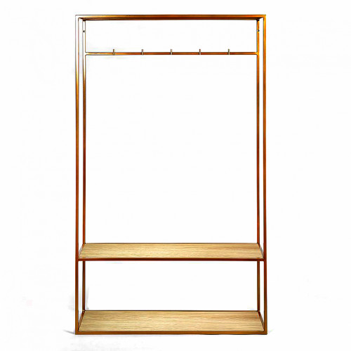 вешалка в прихожую hallra 2 gold светлый дуб в Нижневартовске