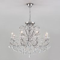 подвесная люстра eurosvet collana 10096/8 хром в Нижневартовске
