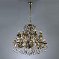 подвесная люстра ambiente granada 2118/12+12 pb tear drop бронза в Нижневартовске