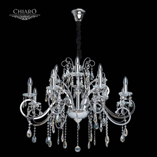 подвесная люстра chiaro сюзанна 458011012 хром в Нижневартовске