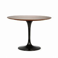 стол обеденный tulip черная ножка черный глянец в Нижневартовске