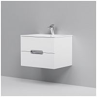 тумба под раковину am.pm spirit m70fhx0602wg33 подвесная, ящики с доводчиками, 60 см, белый глянец в Нижневартовске