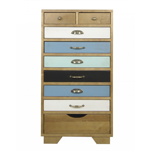 комод aquarelle birch 9 ящиков разноцветный в Нижневартовске