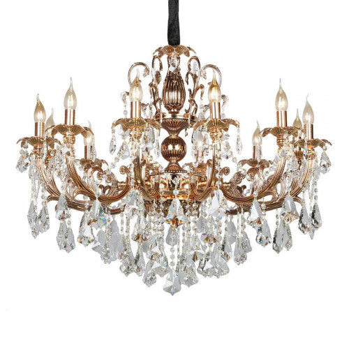 подвесная люстра omnilux oml-77723-12 золото в Нижневартовске