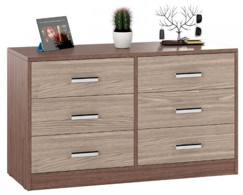 комод мд-13, цвет ясень шимо светлый/ясень шимо тёмный в Нижневартовске