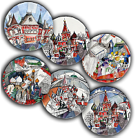 сет тарелки московия dream (6 шт.) в Нижневартовске