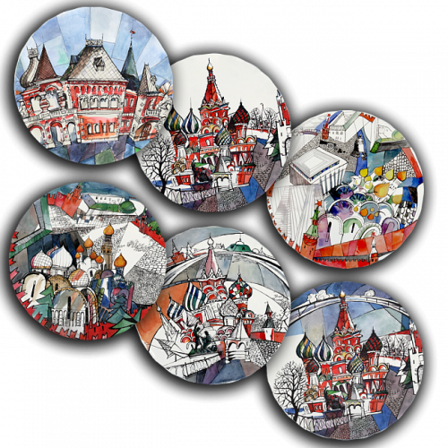 сет тарелки московия dream (6 шт.) в Нижневартовске