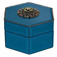 шкатулка синяя 14*10*16 см в Нижневартовске