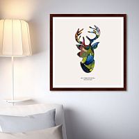 картина: олень синий всадник, 2016г в Нижневартовске