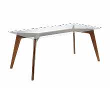 стол perent прозрачный, коричневый в Нижневартовске