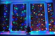 светодиодная гирлянда 50см разноцветная (ul-00002388) uniel udl-s0500-100/dga multi ip20 mini в Нижневартовске