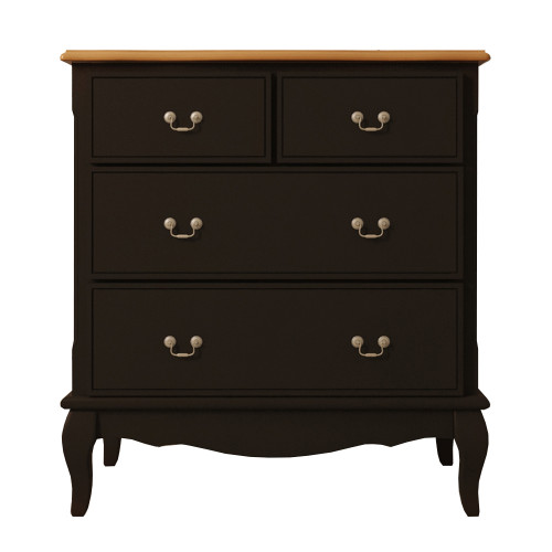 комод leontina black (4 ящика) черный в Нижневартовске