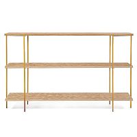 стеллаж florian gold темный дуб в Нижневартовске