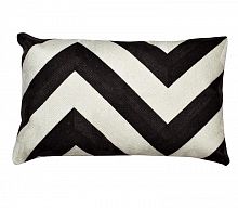 подушка прямоугольная черно-белая 30х50 см в Нижневартовске