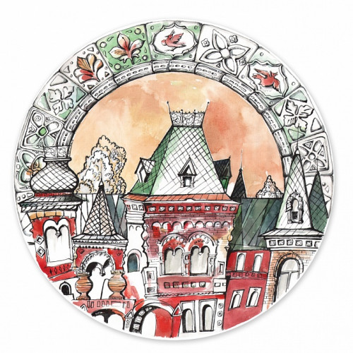 тарелка сувенирная русский дом в Нижневартовске