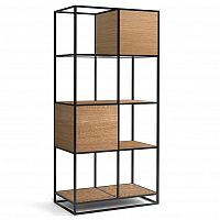 стеллаж kvadra 2 black темный дуб в Нижневартовске