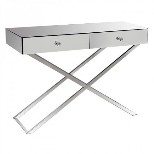 консольный столик hollywood с двумя ящиками зеркальный в Нижневартовске