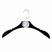 вешалка-плечики chanel чёрная с белым цветком для женской одежды в Нижневартовске