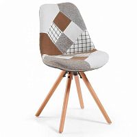 cтул lars в технике пэчворк (серый вариант) от la forma (ex julia grup) в Нижневартовске