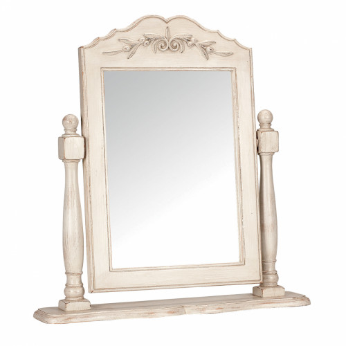 зеркало настольное на подставке бежевое с резьбой марсель в Нижневартовске