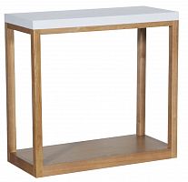 консоль hf14008-2 светло-коричневая с белой столешницей в Нижневартовске