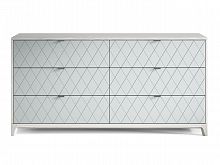 комод case №3 шпон белёный дуб стальной гравировка 7 в Нижневартовске