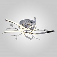 потолочная светодиодная люстра eurosvet mascot 90126/5 хром в Нижневартовске