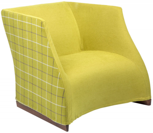 кресло vivienne armchair yellow checkerboard в Нижневартовске