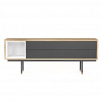 тумба под телевизор длинная серая quadro new в Нижневартовске