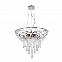 подвесная люстра crystal lux dorotea sp5 d450 chrome прозрачная в Нижневартовске