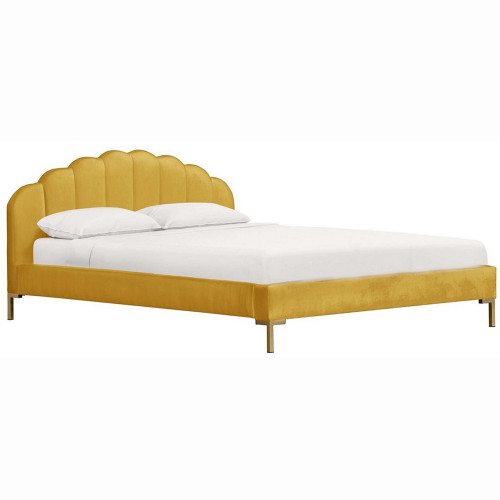 кровать двуспальная 180x200 желтая isabella platform в Нижневартовске