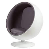 кресло eero ball chair серое в Нижневартовске