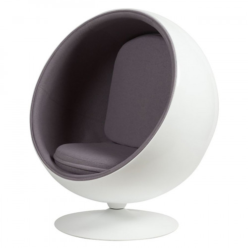 кресло eero ball chair серое в Нижневартовске