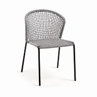 mathew стул серый металлический серый канат от la forma (ex julia grup) в Нижневартовске