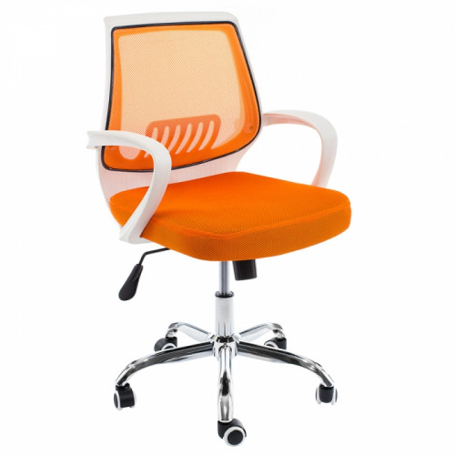 кресло компьютерное ergoplus белое-оранжевое в Нижневартовске