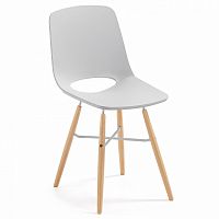 kint стул из натурального дерева пластиковый светло-серый cc0231s14 от la forma (ex julia grup) в Нижневартовске
