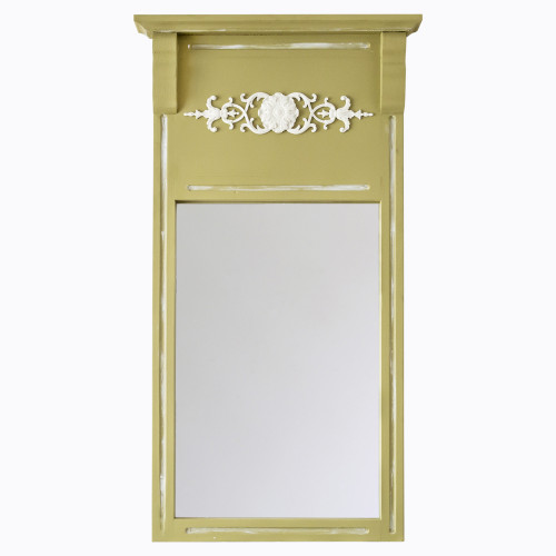 зеркало настенное прямоугольное в высокой оливковой раме принтемпс в Нижневартовске