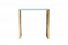 консоль золотая с прозрачным стеклом 80x30x78 см в Нижневартовске