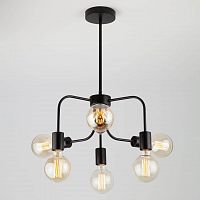 подвесная люстра eurosvet avion 70058/6 черная в Нижневартовске