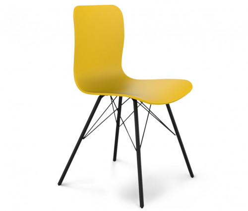 стул dsr желтый s40 (eames style) в Нижневартовске