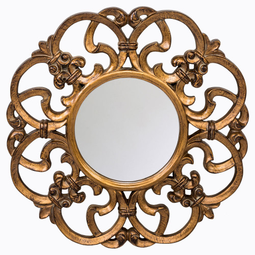 зеркало круглое золотое большое в резной раме леда в Нижневартовске