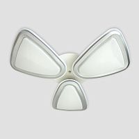 потолочная светодиодная люстра ambrella light orbital granule fg1010/3 wh/sl 204w d770 в Нижневартовске