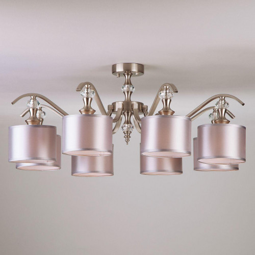 потолочная люстра eurosvet ofelia 60070/8 сатин-никель в Нижневартовске