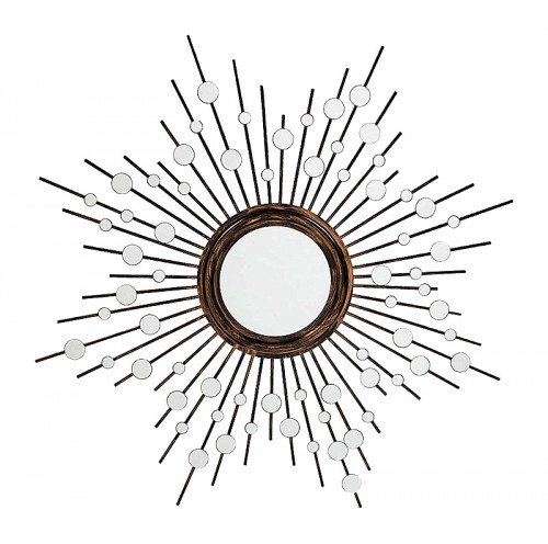 зеркало-солнце большое состаренное диаметр 126 см golden aster в Нижневартовске