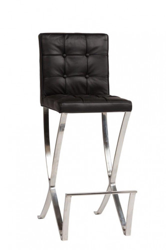 стул барный barcelona чёрная кожа в Нижневартовске