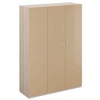 шкаф uno трехдверный с зеркалом бежевый в Нижневартовске