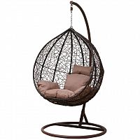 кресло большое подвесное gusto коричневое в Нижневартовске