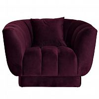 кресло велюр темно-фиолетовый с подушкой 108*95*74см в Нижневартовске